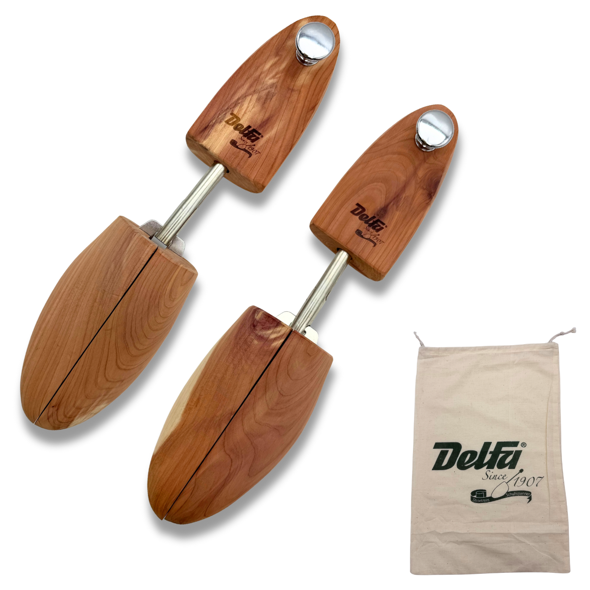 Cedar Premium Schuhspanner - Set zu 5 Paar - Zedernholz Schuhformer - Schuhstrecker - Schuhbeutel inklusive