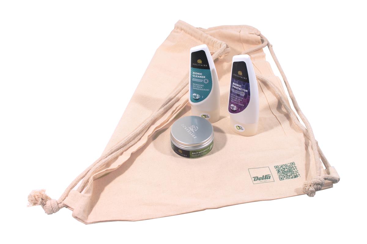 Schuh Pflege Set Eco Care, nachhaltige Reinigung, Pflege und Schutz, inkl Tasche