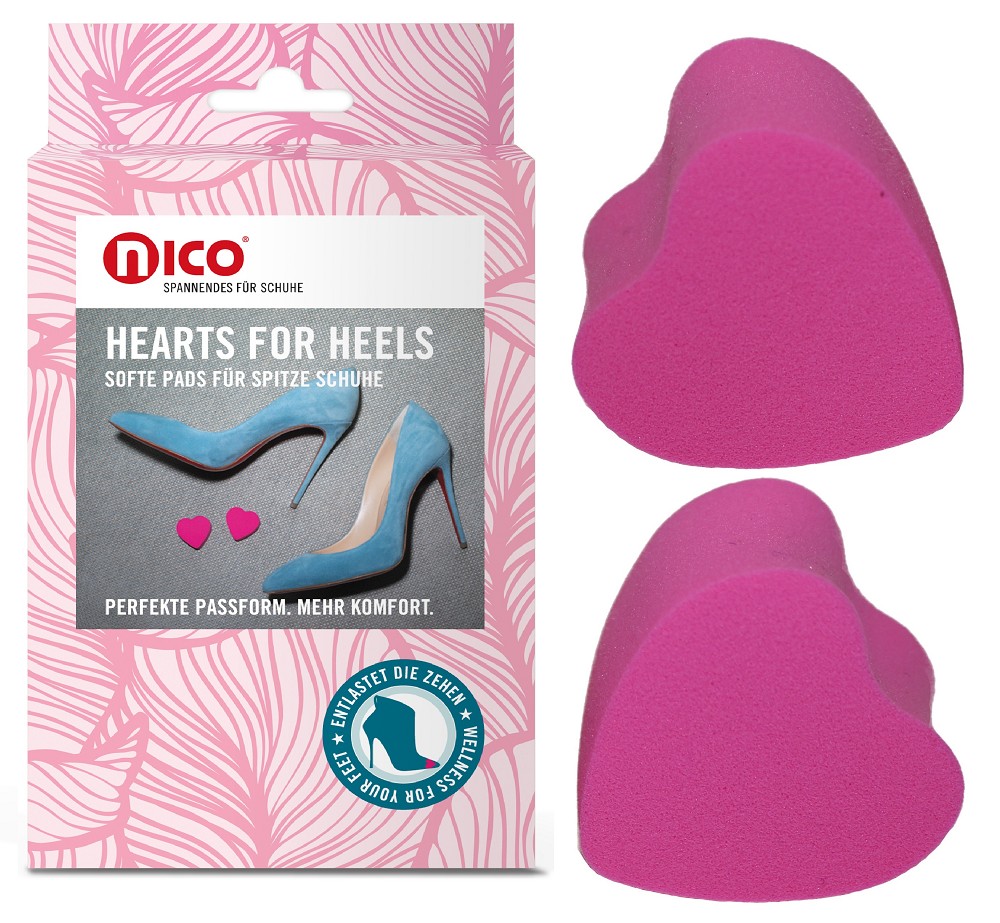 Hearts for heels aus Die Höhle der Löwen, 1 Paar Pads für spitze Pumps optimiert