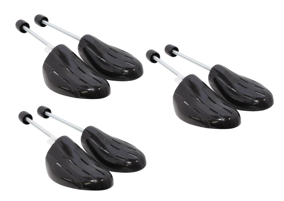 3 Paar Kunststoff Schuhspanner - Herren mit Spiralfeder - für Comfort Schuhe und Sneaker